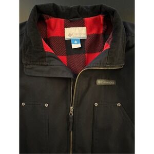 Columbia Loma Vista Jacket Men XL Buffalo Check Fleece Lining Insulated Workwear